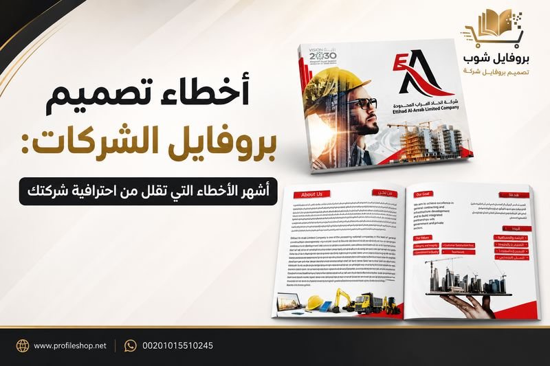 أخطاء تصميم بروفايل الشركات: الأخطاء التي تقلل من احترافية شركتك أخطاء تصميم بروفايل الشركات