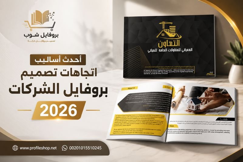 أحدث أساليب اتجاهات تصميم بروفايل الشركات في 2026 اتجاهات تصميم بروفايل الشركات
