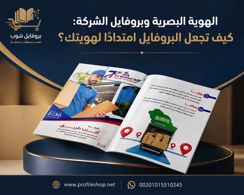 الهوية البصرية وبروفايل الشركة: كيف تجعل البروفايل امتدادًا لهويتك؟ الهوية البصرية وبروفايل الشركة