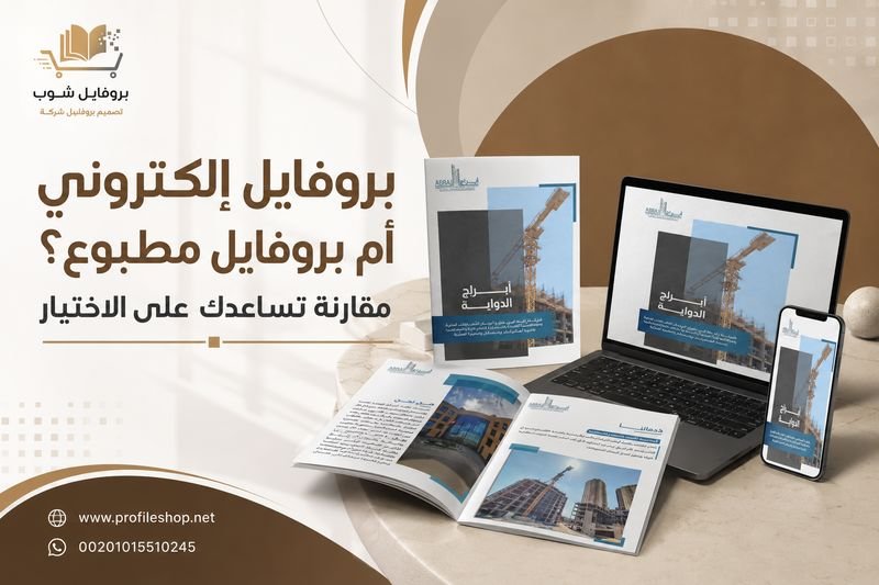 بروفايل إلكتروني أم بروفايل مطبوع؟ مقارنة تساعدك على الاختيار بروفايل إلكتروني