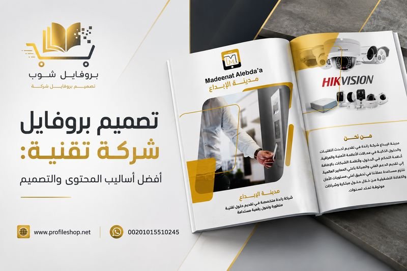 تصميم بروفايل شركة تقنية: أفضل أساليب المحتوى والتصميم تصميم بروفايل شركة تقنية