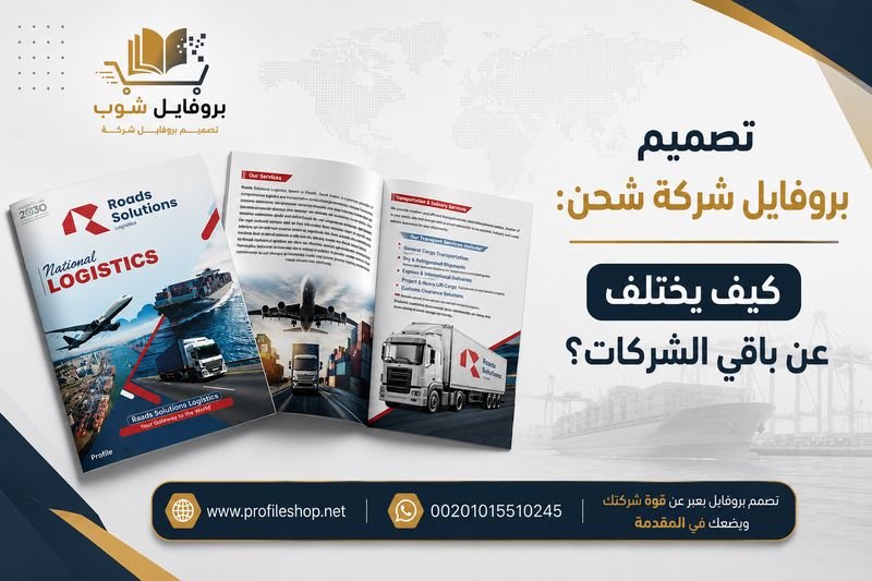 تصميم بروفايل شركة شحن: كيف يختلف عن باقي الشركات؟ تصميم بروفايل شركة شحن