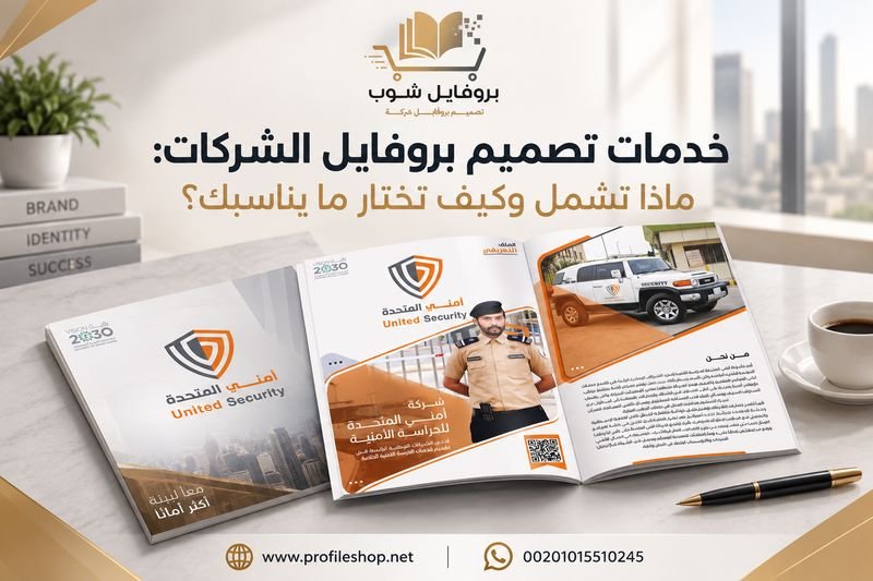 خدمات تصميم بروفايل الشركات: ماذا تشمل وكيف تختار ما يناسبك؟ خدمات تصميم بروفايل الشركات